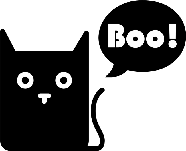 Cicás boo Halloween minta